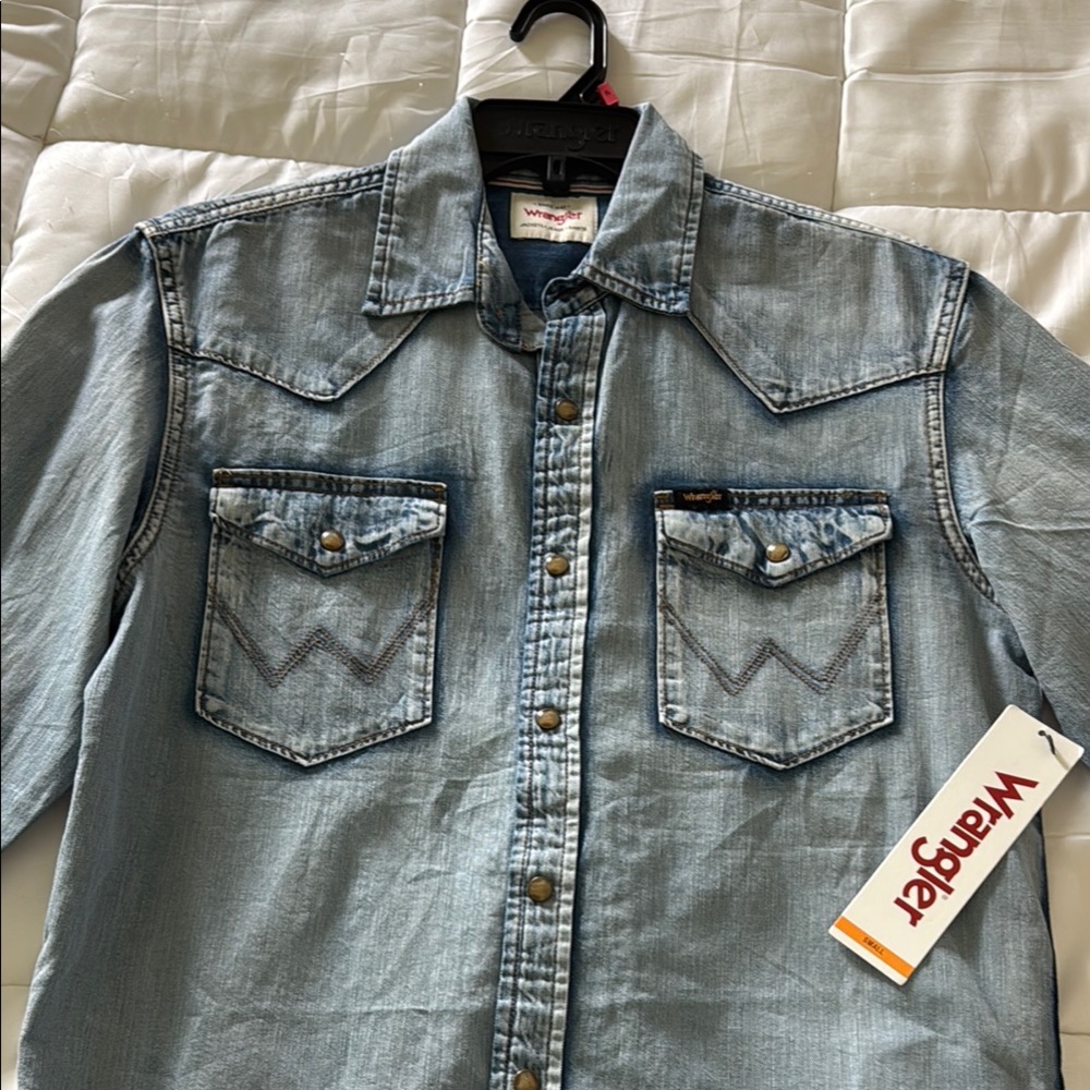 Wrangler Classic Blue Denim Shirt